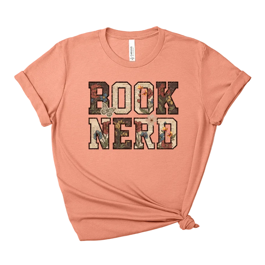 Readers Book Nerd Tee – Short Sleeve Graphic T-Shirt