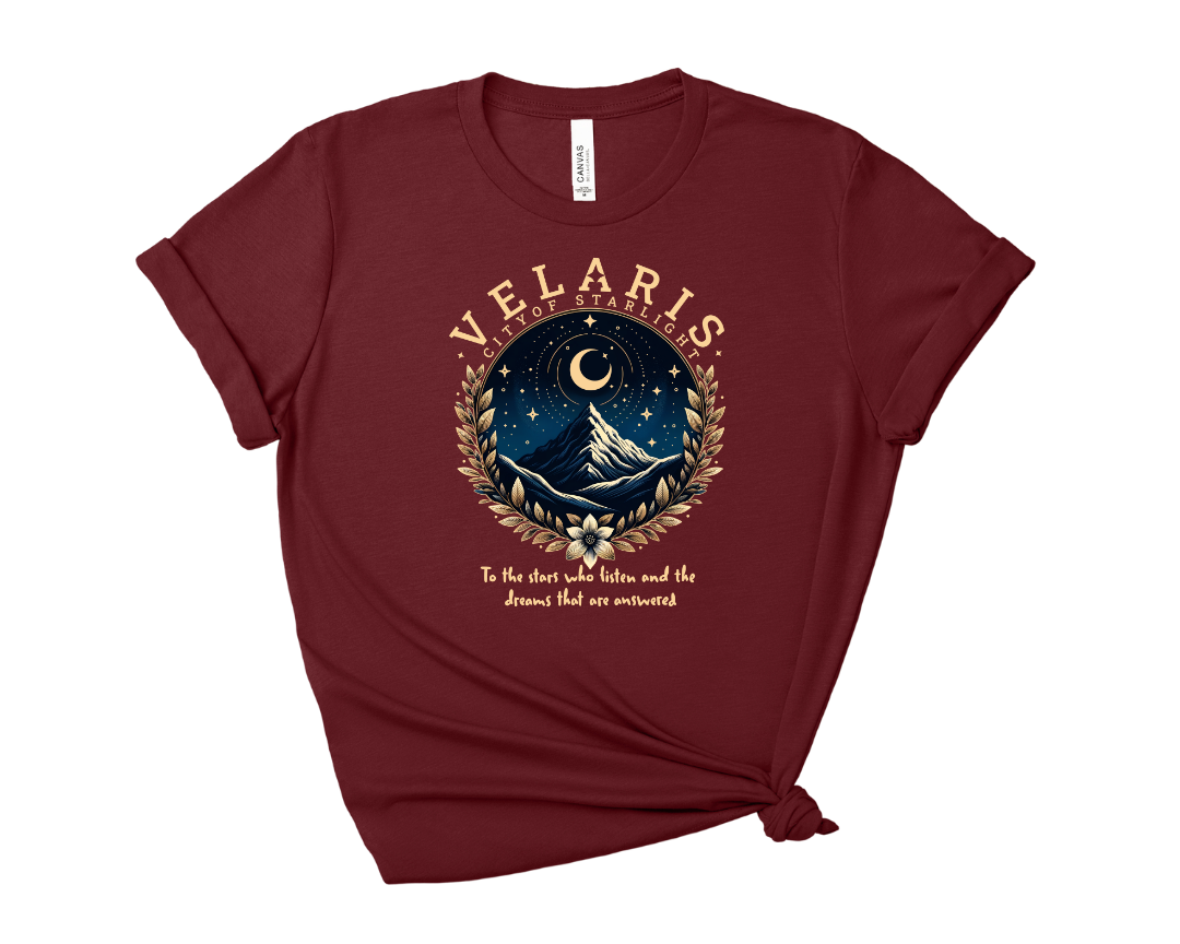 Velaris - City of Starlight Tee – Short Sleeve Graphic T-Shirt