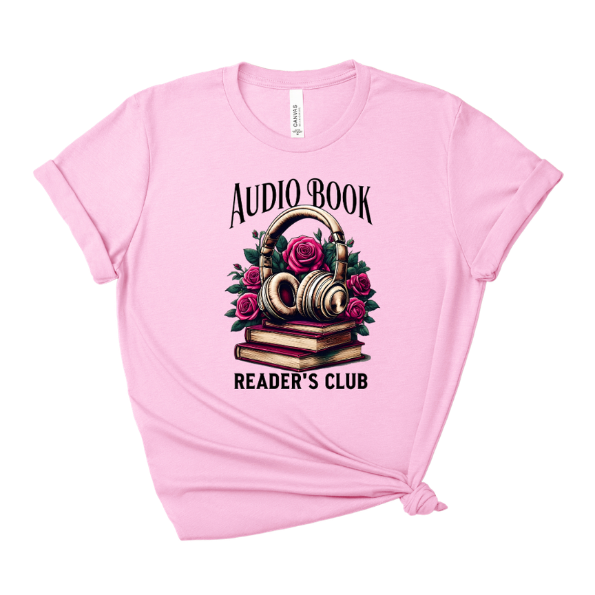 Audio Readers Club Tee – Short Sleeve Graphic T-Shirt