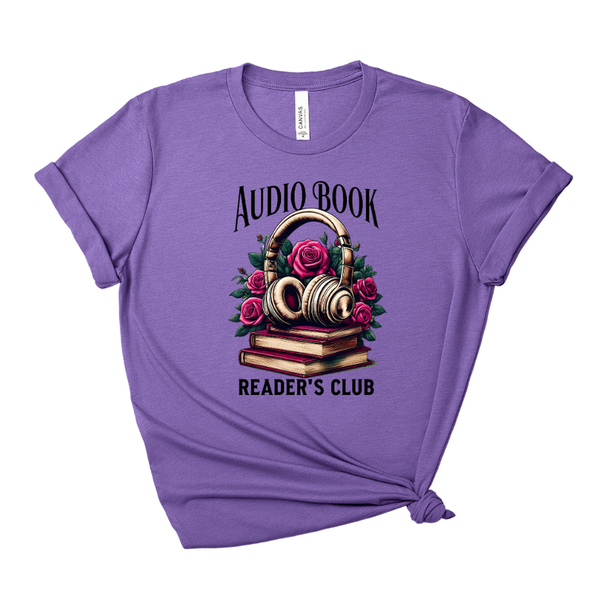 Audio Readers Club Tee – Short Sleeve Graphic T-Shirt