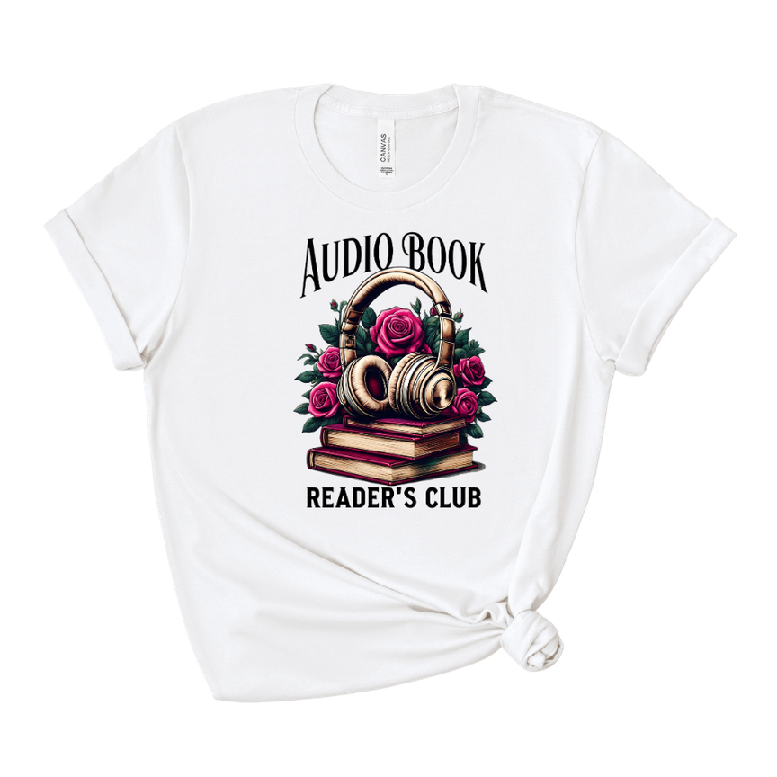 Audio Readers Club Tee – Short Sleeve Graphic T-Shirt