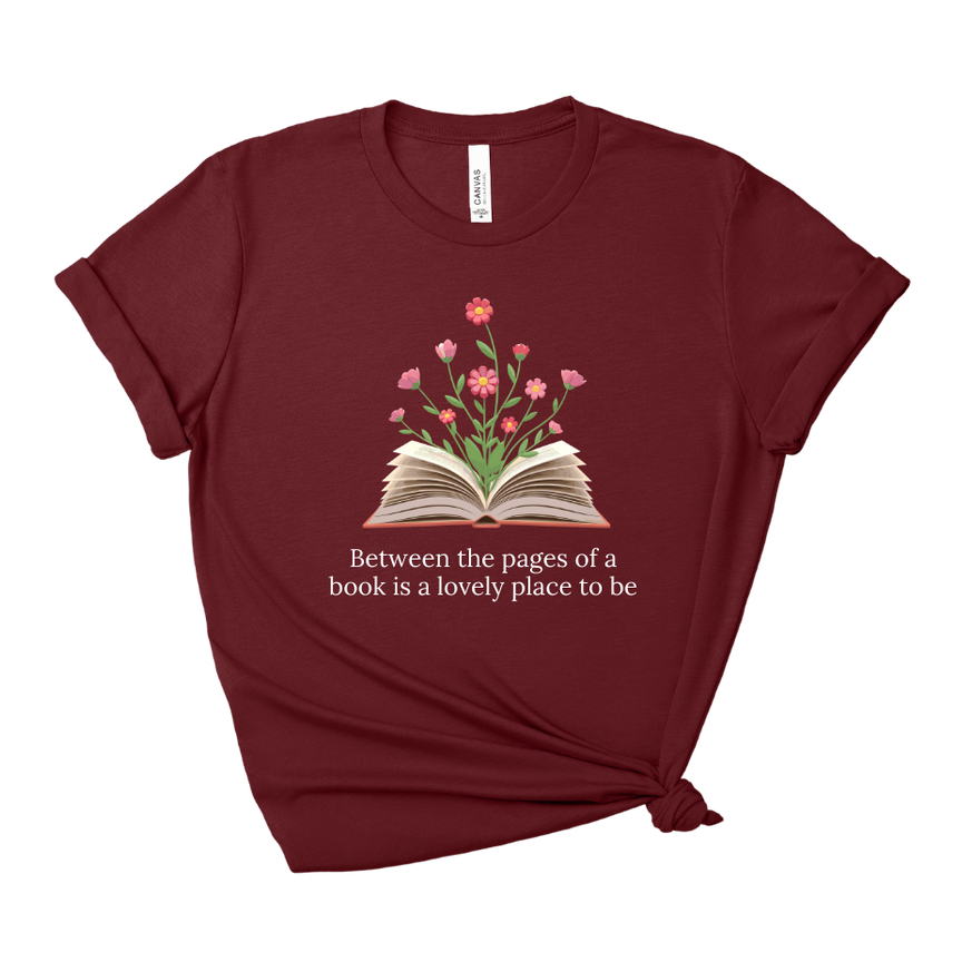 Between the Pages of a Book Tee – Short Sleeve Graphic T-Shirt