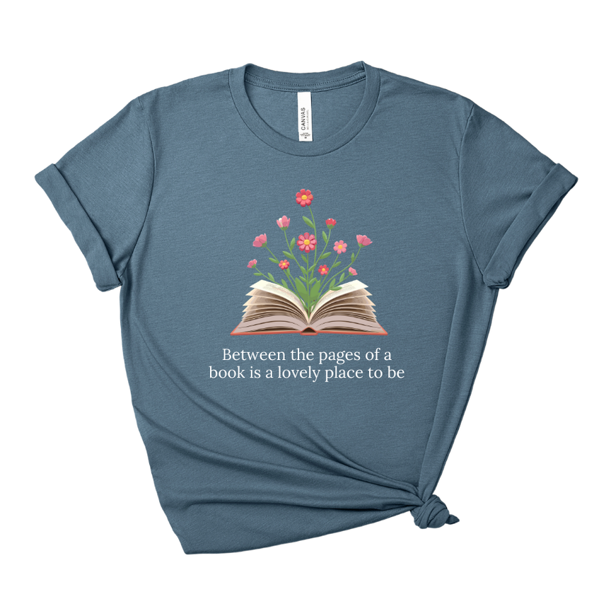 Between the Pages of a Book Tee – Short Sleeve Graphic T-Shirt