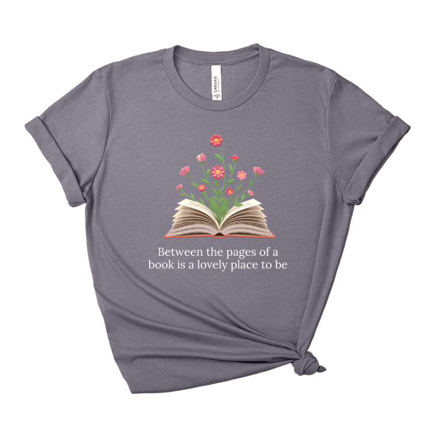 Between the Pages of a Book Tee – Short Sleeve Graphic T-Shirt