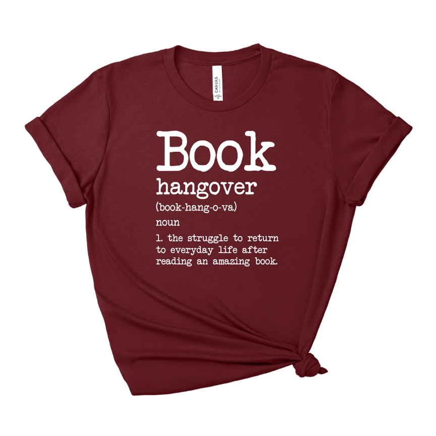Book Hangover Quote Tee – Short Sleeve Graphic T-Shirt
